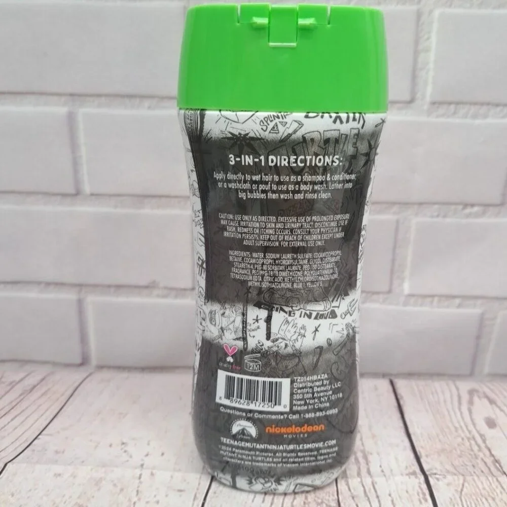 Nickelodeon Teenage Mutant Ninja Turtles 3 in‎ 1 Body Wash Shampoo & Conditioner